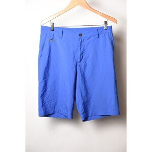 Adidas Golf Shorts Mens 32 Royal Blue ClimaLite Performance Stretch Flat Front